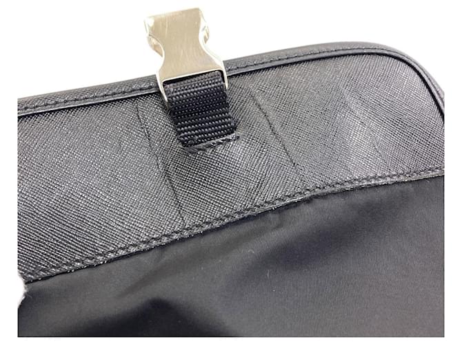 Borsa a tracolla Prada in nylon Nero - vista 9