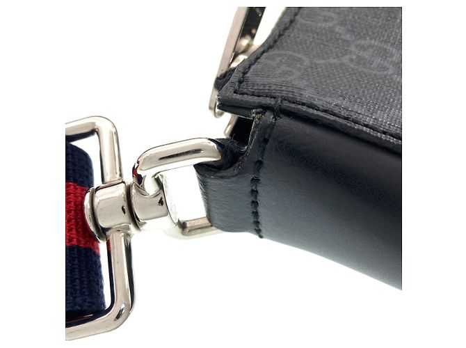Borsa a tracolla Gucci GG Supreme Nero - vista 9