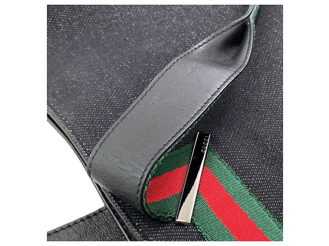 Borsa a mano Gucci 73983 Sherry Line Nero - vista 12