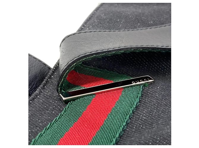 Borsa a mano Gucci 73983 Sherry Line Nero - vista 13
