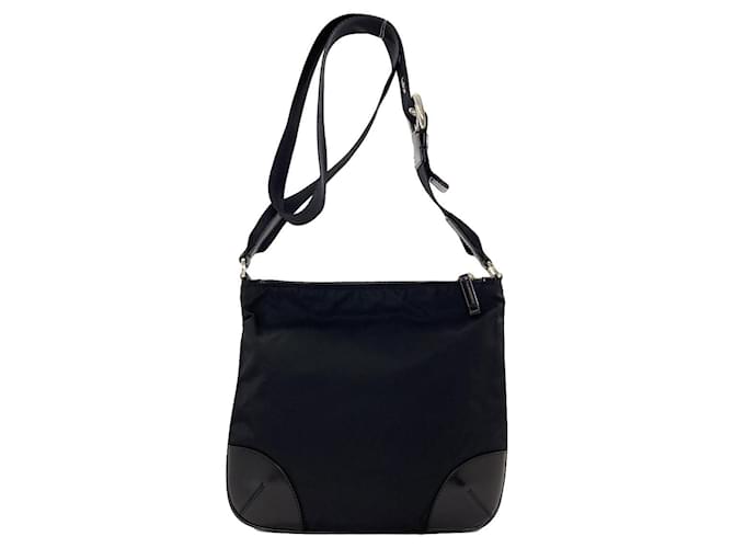 Borsa a tracolla Prada in nylon nero - vista 2