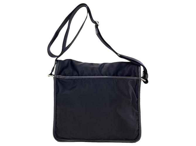 Borsa a tracolla Prada VA0951 Logo Hardware Nero - vista 2