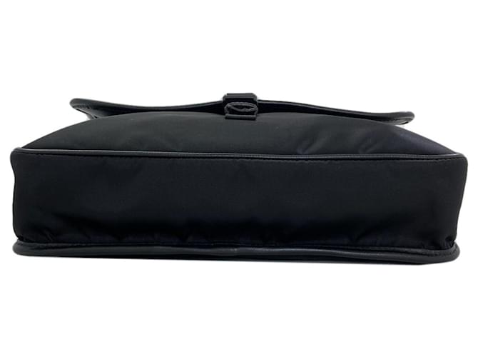 Borsa a tracolla Prada VA0951 Logo Hardware Nero - vista 4