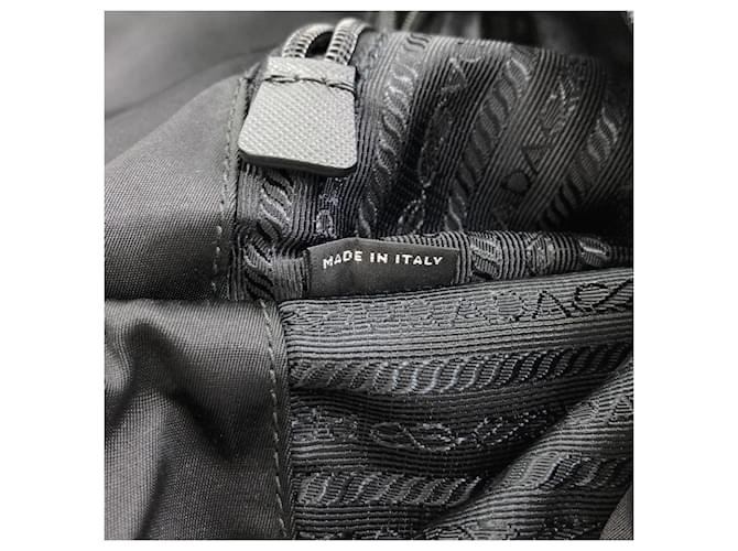 Borsa a tracolla Prada VA0951 Logo Hardware Nero - vista 7