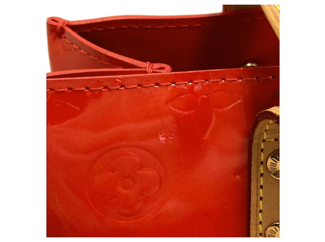 Borsa Louis Vuitton Vernis Lead PM Rosso - vista 11