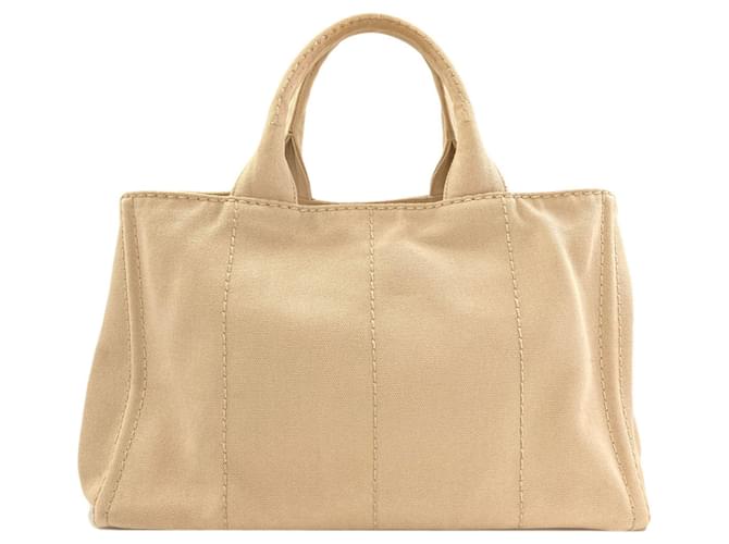 Borsa 2-Way Prada Canapa Beige - vista 2