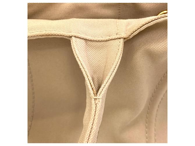Borsa 2-Way Prada Canapa Beige - vista 21