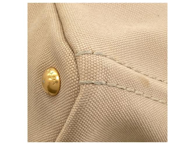 Borsa 2-Way Prada Canapa Beige - vista 22