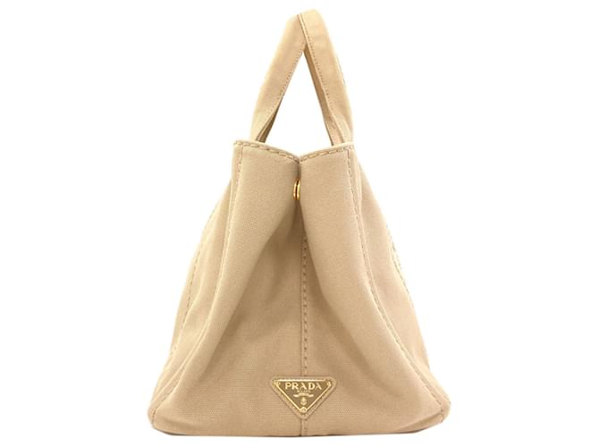 Borsa 2-Way Prada Canapa Beige - vista 3