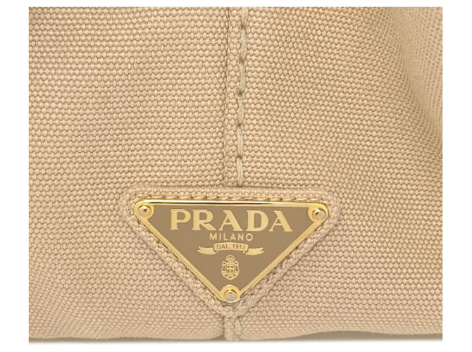 Borsa 2-Way Prada Canapa Beige - vista 8