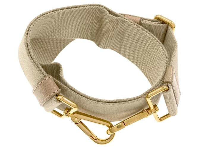 Borsa 2-Way Prada Canapa Beige - vista 9