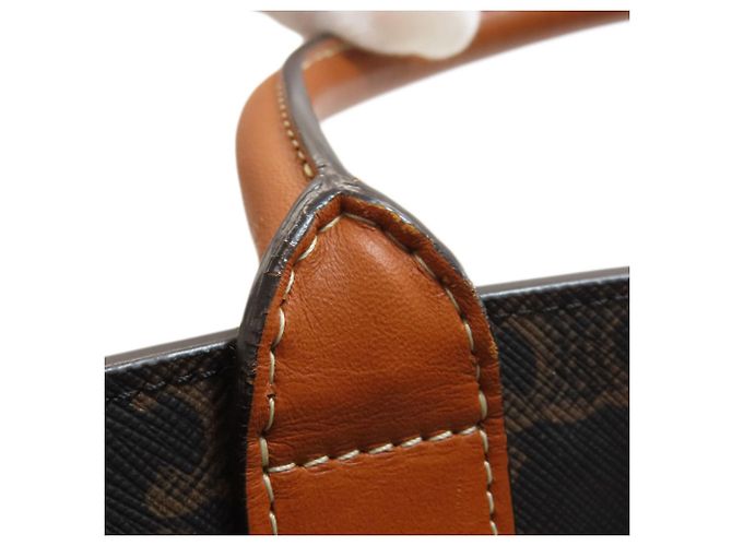 Céline Borsa Tote 2-Way Celine Vertical Cabas Triomphe Marrone - vista 10
