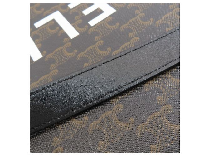 Céline Borsa Tote 2-Way Celine Vertical Cabas Triomphe Marrone - vista 11