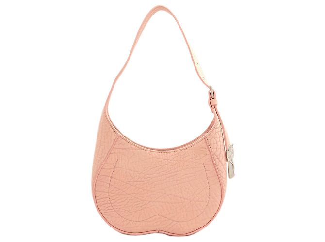 Borsa a spalla baguette Burberry One-Shoulder Chess Rosa - vista 2