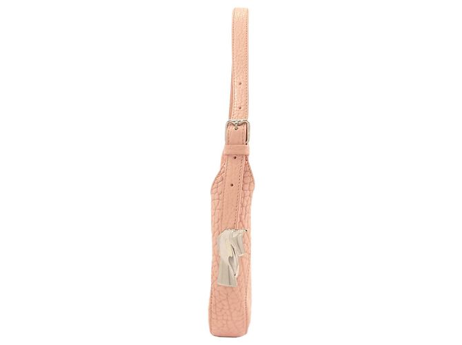 Borsa a spalla baguette Burberry One-Shoulder Chess Rosa - vista 3