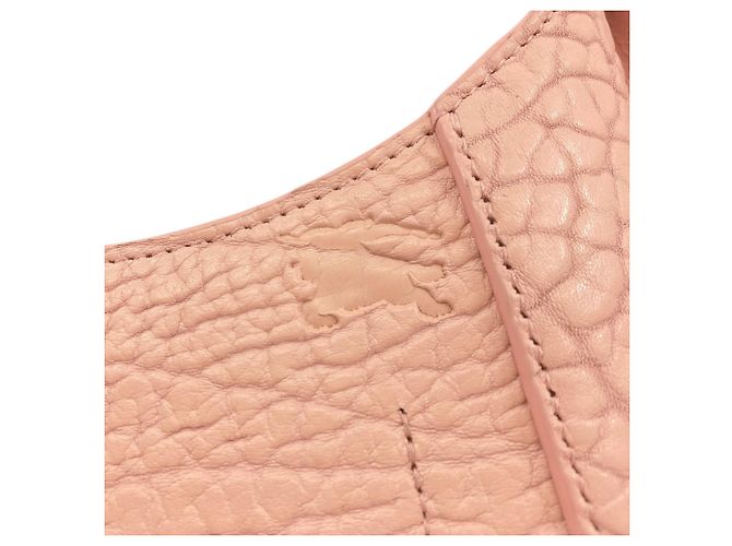 Borsa a spalla baguette Burberry One-Shoulder Chess Rosa - vista 9