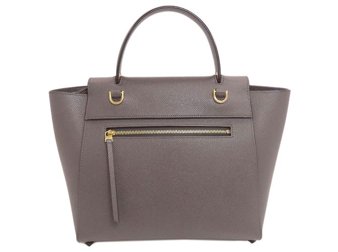 Céline Borsa a mano 2-Way Celine Belt Bag Micro in vitello grigio Marrone - vista 2
