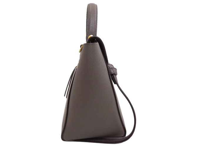 Céline Borsa a mano 2-Way Celine Belt Bag Micro in vitello grigio Marrone - vista 3