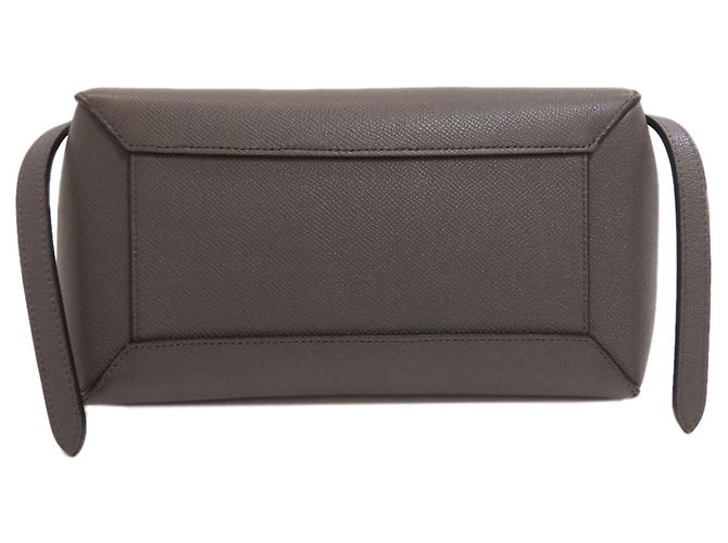 Céline Borsa a mano 2-Way Celine Belt Bag Micro in vitello grigio Marrone - vista 4