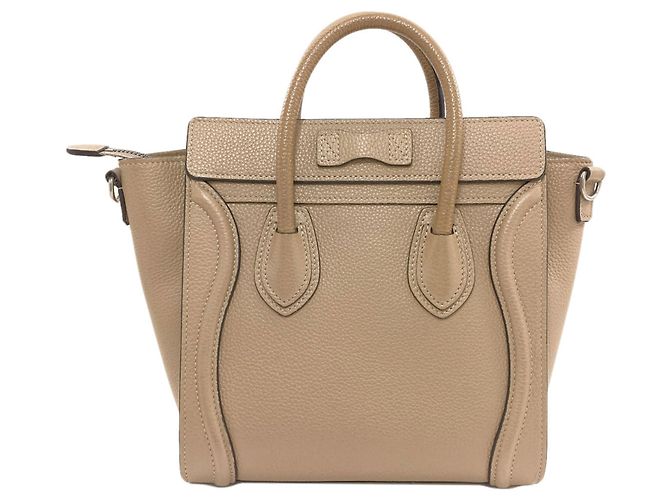 Céline Borsa a mano 2-Way Celine Luggage Nano Marrone - vista 2