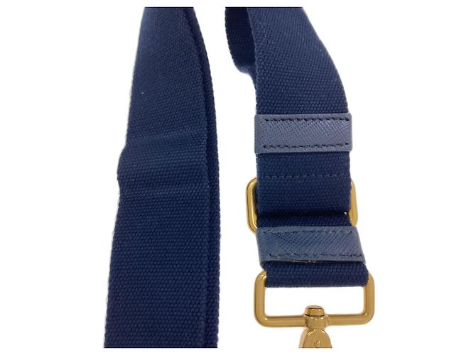 Prada 1BG439 Canapa Mini Borsa a mano 2-Way Blu - vista 15