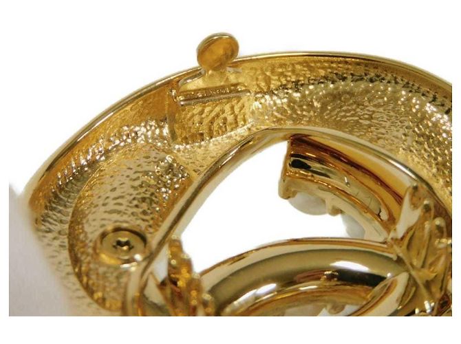 Fermi capelli Chanel in oro e perle avorio D'oro Crudo - vista 10