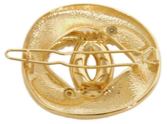 Fermi capelli Chanel in oro e perle avorio D'oro Crudo - vista 4