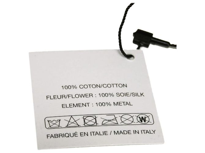 Fermi capelli con nastro Camélia Chanel Nero Bianco - vista 11