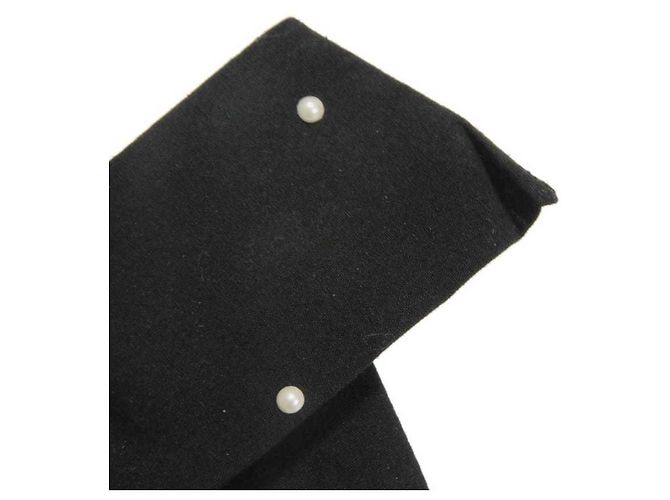 Fermi capelli con nastro Camélia Chanel Nero Bianco - vista 7