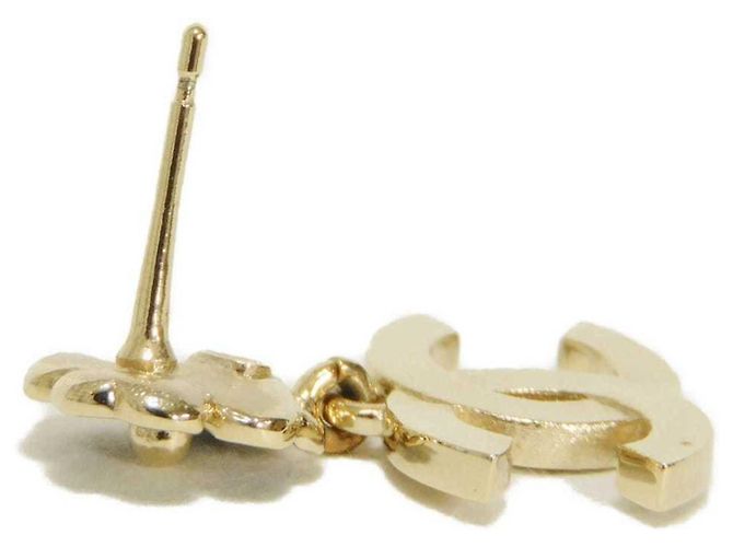 Orecchini Chanel Camellia Crystal Drop Nero D'oro - vista 7