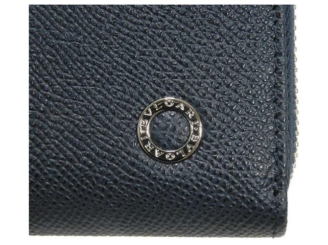 Bulgari Portafoglio lungo con zip Bvlgari BB Man Blu - vista 11