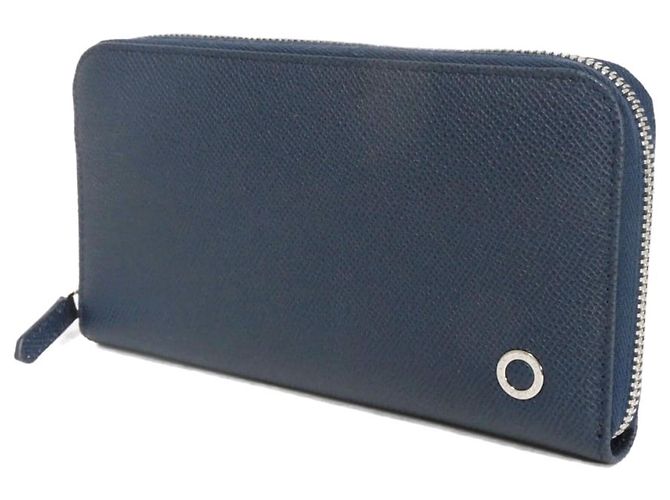 Bulgari Portafoglio lungo con zip Bvlgari BB Man Blu - vista 2