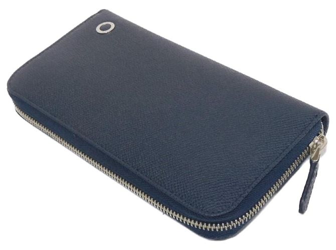 Bulgari Portafoglio lungo con zip Bvlgari BB Man Blu - vista 4