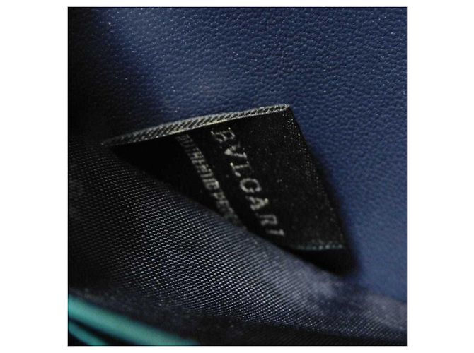 Bulgari Portafoglio lungo con zip Bvlgari BB Man Blu - vista 7