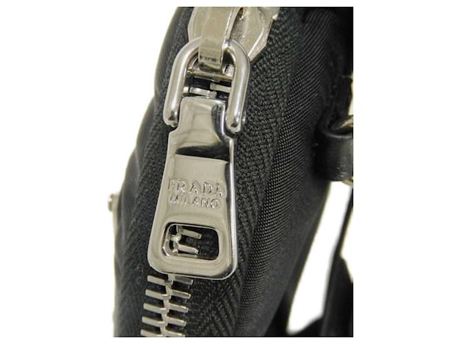 Borsa a tracolla Prada Tessuto Nero - vista 6