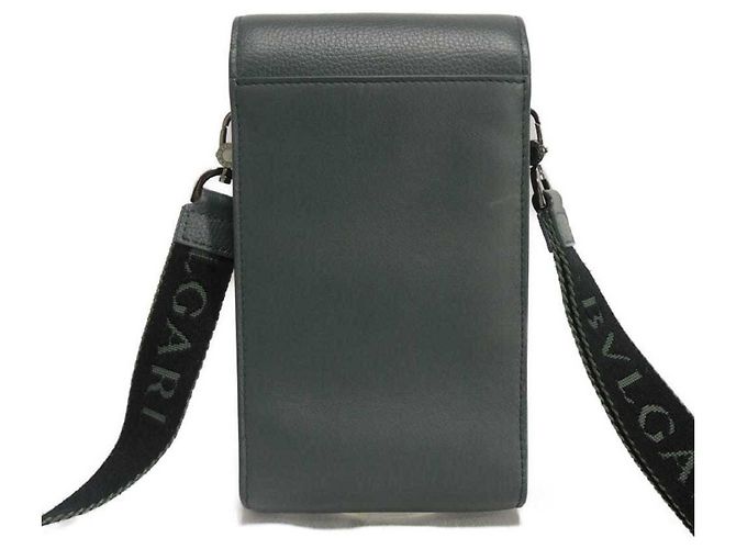 Bulgari Borsa a tracolla Bvlgari Dark Khaki Cachi - vista 4