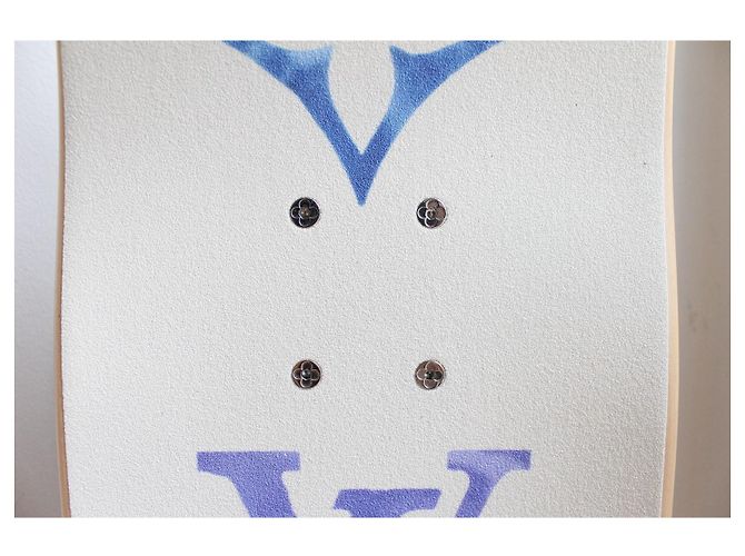 Louis Vuitton Monogram Limited Edition Skateboard - Blue & White - view 5