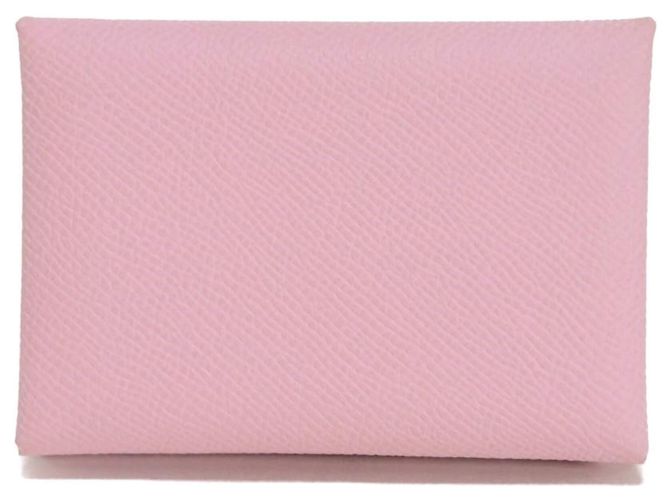 Hermès Calvi Duo Coin Case Rosa - vista 3
