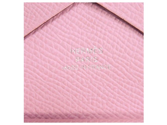 Hermès Calvi Duo Coin Case Rosa - vista 6