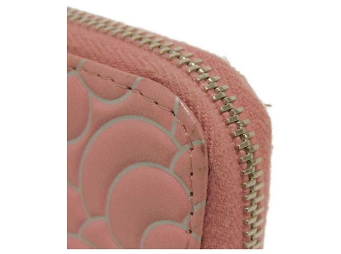Portamonete Chanel Camellia in vitello rosa - vista 29