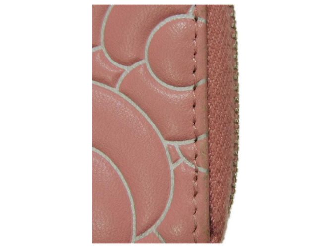 Portamonete Chanel Camellia in vitello rosa - vista 34