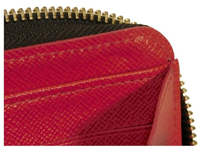 Louis Vuitton Zippy Wallet - Pumpkin Dot Design Rot - Ansicht 10