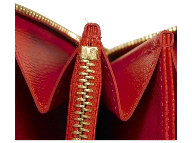 Louis Vuitton Zippy Wallet - Pumpkin Dot Design Rot - Ansicht 12