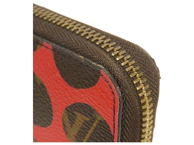 Louis Vuitton Zippy Wallet - Pumpkin Dot Design Rot - Ansicht 20