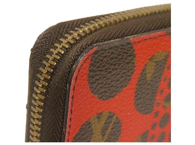 Louis Vuitton Zippy Wallet - Pumpkin Dot Design Rot - Ansicht 23