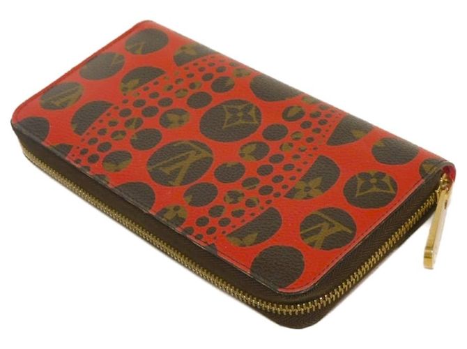 Louis Vuitton Zippy Wallet - Pumpkin Dot Design Rot - Ansicht 4