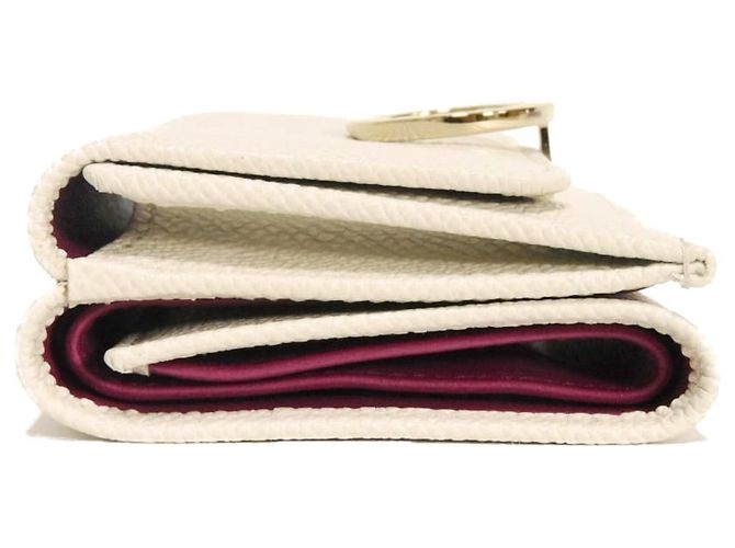 Bulgari Carteira Tri-Fold Bvlgari em couro branco - vista 15