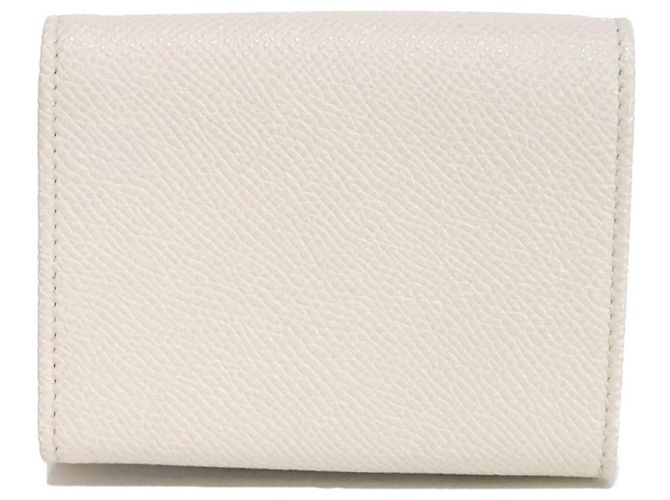 Bulgari Carteira Tri-Fold Bvlgari em couro branco - vista 3
