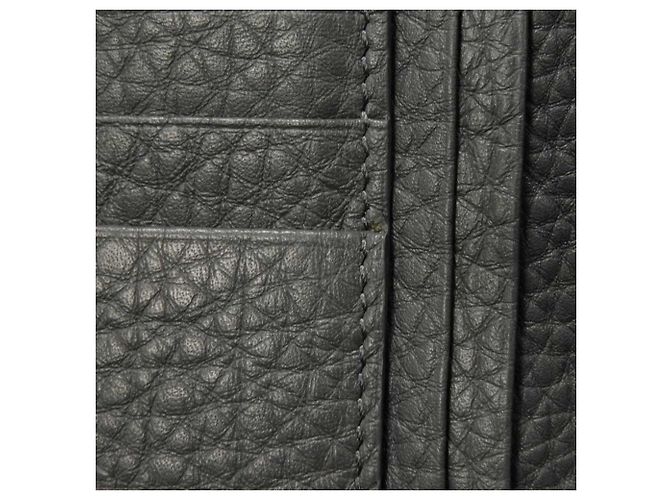 Fendi Gray Embossed Leather Long Wallet Brown - view 10