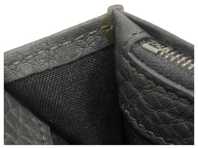 Fendi Gray Embossed Leather Long Wallet Brown - view 16